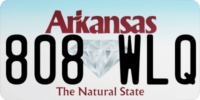AR license plate 808WLQ