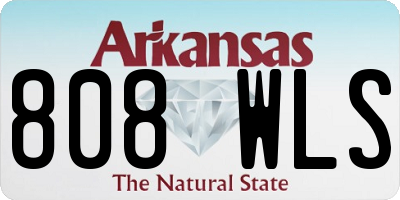 AR license plate 808WLS