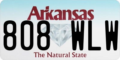 AR license plate 808WLW