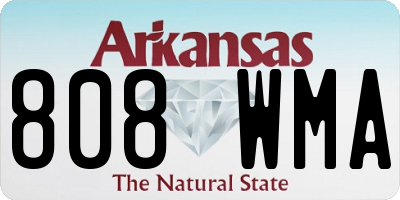 AR license plate 808WMA