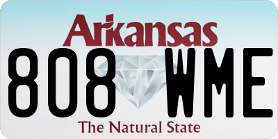 AR license plate 808WME
