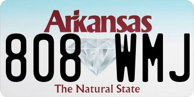 AR license plate 808WMJ