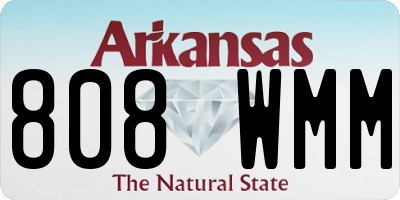 AR license plate 808WMM