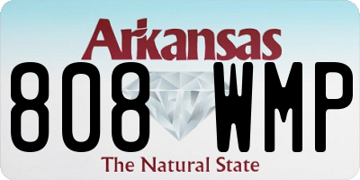 AR license plate 808WMP