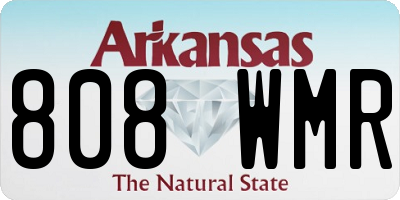 AR license plate 808WMR