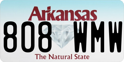 AR license plate 808WMW