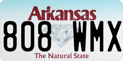 AR license plate 808WMX