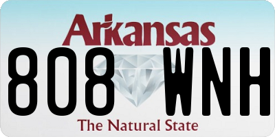 AR license plate 808WNH