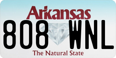 AR license plate 808WNL