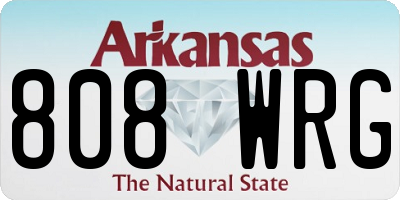 AR license plate 808WRG