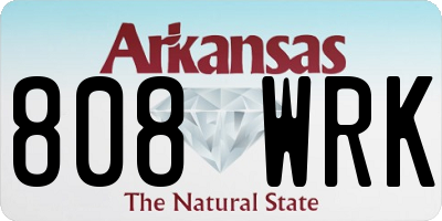 AR license plate 808WRK
