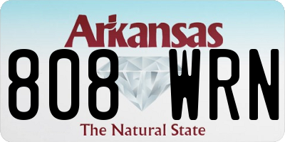 AR license plate 808WRN