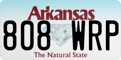 AR license plate 808WRP