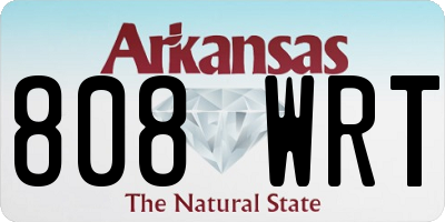 AR license plate 808WRT