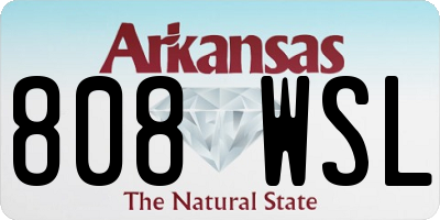 AR license plate 808WSL