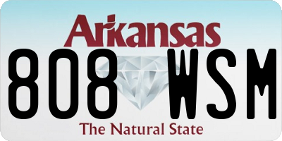 AR license plate 808WSM