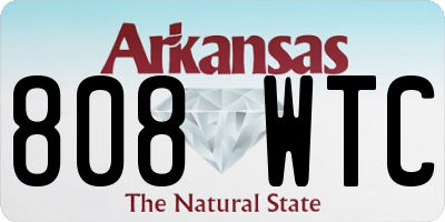 AR license plate 808WTC