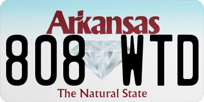 AR license plate 808WTD