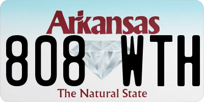 AR license plate 808WTH