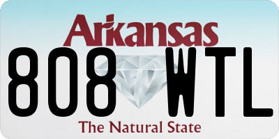 AR license plate 808WTL