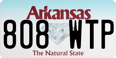 AR license plate 808WTP