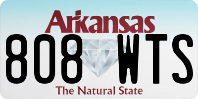AR license plate 808WTS