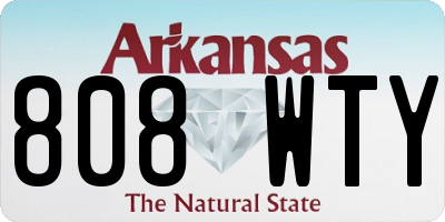 AR license plate 808WTY