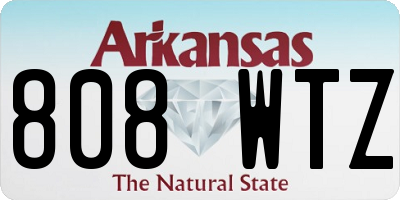 AR license plate 808WTZ