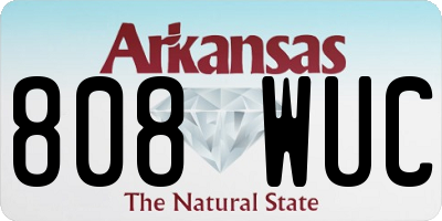AR license plate 808WUC