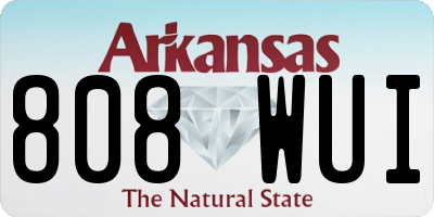 AR license plate 808WUI