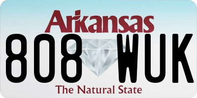 AR license plate 808WUK