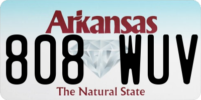 AR license plate 808WUV