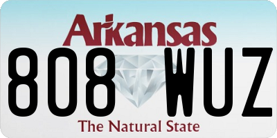 AR license plate 808WUZ