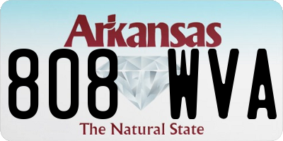 AR license plate 808WVA