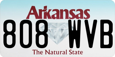 AR license plate 808WVB