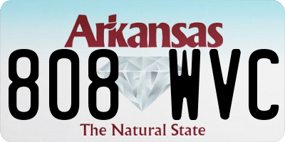 AR license plate 808WVC