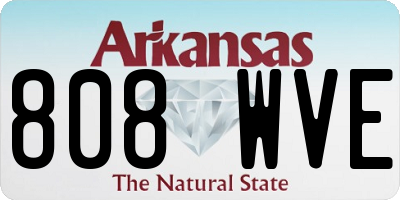 AR license plate 808WVE