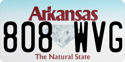 AR license plate 808WVG