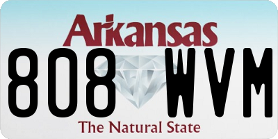 AR license plate 808WVM