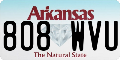 AR license plate 808WVU