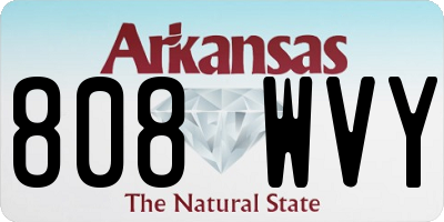 AR license plate 808WVY