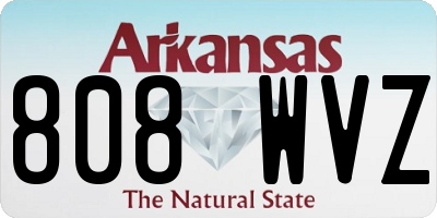 AR license plate 808WVZ