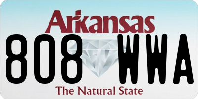 AR license plate 808WWA