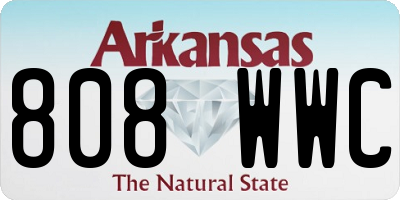 AR license plate 808WWC