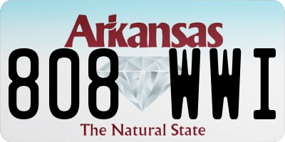 AR license plate 808WWI