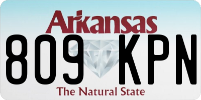 AR license plate 809KPN