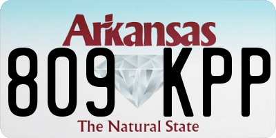 AR license plate 809KPP