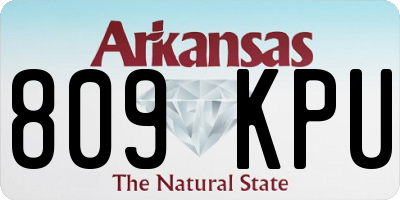 AR license plate 809KPU