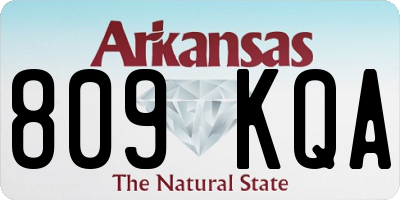 AR license plate 809KQA