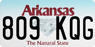 AR license plate 809KQG